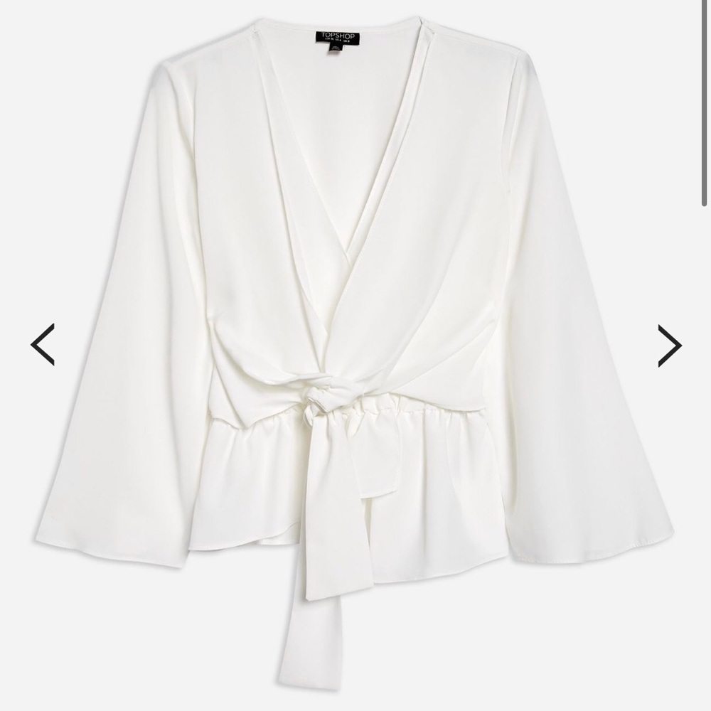 Topshop Knot Blouse